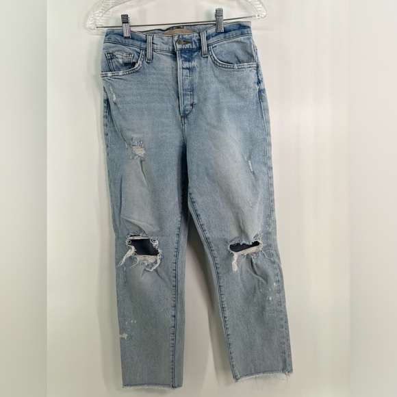 Joe’s Jeans The Honor High Rise Vintage Straight Distressed Frayed Ankle Jean 27 - Picture 4 of 12